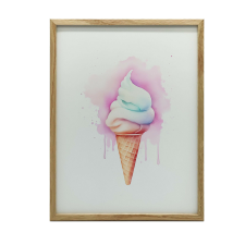 KERET FALI PLAKÁT RAINBOW FAGYI NAGY NAPPALI 70x100 CM grafika, keretezett kép