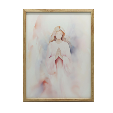  KERET FALI PLAKÁT RÓZSASZÍN ANGYAL NAGY HÁLÓSZOBA 70x100 CM grafika, keretezett kép