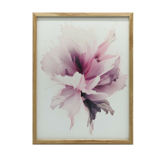 KERET FALI PLAKÁT SÖTÉTBARNA VIRÁG, FINOM ÉRINTŐ 50x70 CM grafika, keretezett kép