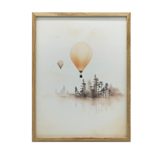  KERET FALI PLAKÁT TÜNDÉREPÜLÉS TÁJ NAPLEMENTE 70x100 grafika, keretezett kép