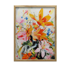 KERET FALI PLAKÁT VIRÁG KONCERT ARANYVIRÁG 50x70 CM grafika, keretezett kép