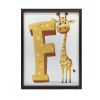  KERET FALI PLAKÁT ZSIRÁF F BETŰ SÖTÉTBARNA 70X100 CM