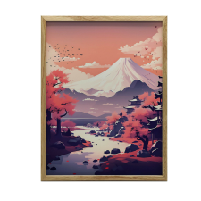 KERET NÉLKÜLI ABSZTRAKT VOLCANO FALI PLAKÁT 70x100 CM MATTE grafika, keretezett kép