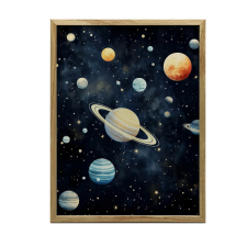 KERET NÉLKÜLI TÉR suttogó fali plakát 50x70 CM MATTE grafika, keretezett kép