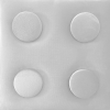 Kerma Design KERMA Cubes építőkocka textil falpanel 12,5x12,5 cm fehér- Piano 01