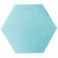 KERMA Hexagon falpanel minky textil gyermek falburkolat, több színben - Világoskék minkyvk1 tapéta, díszléc és más dekoráció