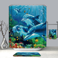 Kermix Memóriahabos fürdőszoba szőnyeg, Delfinek 41 fürdőszoba kiegészítő