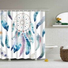 Kermix Textil zuhanyfüggöny 180x200 cm, álomfogó mintázattal, mosható és vasalható lakástextília