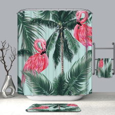 Kermix Textil Zuhanyfüggöny, Flamingók sötét 47 lakástextília