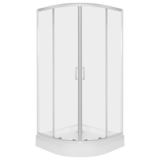 Kerra Aruba 90 króm íves zuhanykabin Alan tálcával kád, zuhanykabin