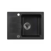 Kerra Coast 25 egy medencés, csepegtetős gránit mosogató fekete