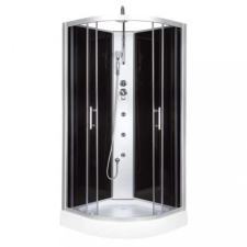 Kerra FARO 80x80 cm íves hidromasszázs zuhanykabin kád, zuhanykabin