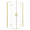 Kerra Flow Gold szögletes nyílóajtós zuhanykabin 90 cm