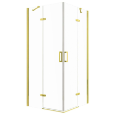Kerra Flow Gold szögletes nyílóajtós zuhanykabin 90 cm kád, zuhanykabin