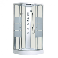 Kerra Lisa 90 White íves hidromasszázs zuhanykabin kád, zuhanykabin