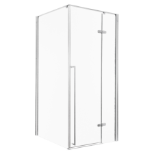 Kerra Long 90x90 króm szögletes zuhanykabin tálca nélkül kád, zuhanykabin