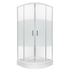 Kerra Madera 80x80 cm íves zuhanykabin zuhanytálcával