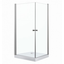 Kerra MADRID80 KOMPLET szögletes nyílóajtós zuhanykabin, erősített akril zuhanytálcával, 80x80x198 cm-es méretben kád, zuhanykabin