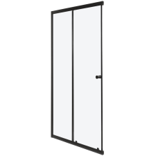 Kerra Olga SQ Element 90 zuhanyajtó fekete kád, zuhanykabin