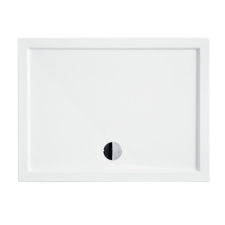 Kerra OSKAR120 aszimmetrikus akril zuhanytálca 120x80x5,5 cm fürdőszoba kiegészítő