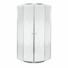 Kerra Pixel White 90 íves zuhanykabin zuhanytálca nélkül kád, zuhanykabin