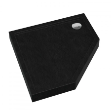 Kerra Prato 90 szögletes fekete akril zuhanytálca kád, zuhanykabin