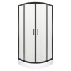 Kerra Soho Black 90 íves zuhanykabin Alan zuhanytálcával
