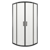 Kerra Soho Black 90 íves zuhanykabin zuhanytálca nélkül