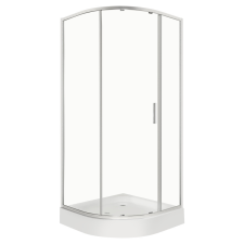 Kerra Solid RPS 80 íves egyajtós zuhanykabin tálca nélkül kád, zuhanykabin