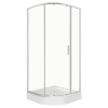 Kerra Solid RPS 90 íves egyajtós zuhanykabin tálca nélkül