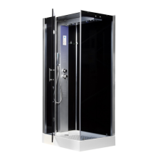 Kerra Twin szögletes hidromasszázs zuhanykabin, balos beépítéssel(TWIN-L) kád, zuhanykabin