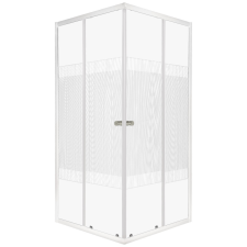 Kerra Xenia SQ 90 fehér szögletes zuhanykabin tálca nélkül kád, zuhanykabin