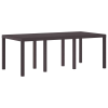  Kerti Asztal Barna 200 x 100 x 73 cm polirattan