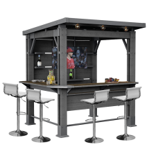  Kerti bár pavilon, bárpulttal, tetővel kerti bútor