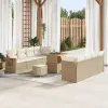  Kerti Kanapé Szett 12 db 10-Ülőhelyek száma Beige és krém