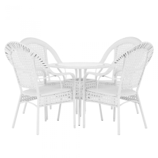  Kerti szett 1+4, fehér, KOVEN kerti bútor