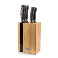 Késkészlet G21 Gourmet Rustic 5 db + bambusz késtartó kés és bárd