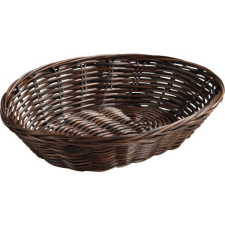 Kesper Ovális fonott kenyérkosár, Kesper, 24x20 cm, műanyag, barna konyhai eszköz