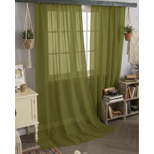  Kész függöny Damaskus Voial Zöld 300x180cm lakástextília