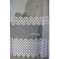  Kész függöny Dorsia fehér modern mintás 300x250cm lakástextília