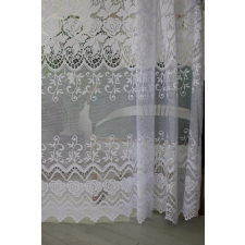  Kész függöny Emily fehér Rózsás modern minta 500x250cm lakástextília