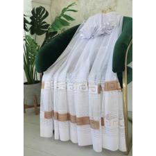  Kész függöny Hermes fehér Barna görög minta 200x160cm lakástextília