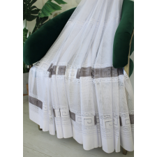  Kész függöny Hermes fehér Szürke görög minta 200x180cm lakástextília