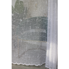  Kész függöny Jacquard fehér Pálcikás mintás 500x250cm lakástextília