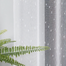  Kész függöny Lux fehér Hópehely minta 600x280cm lakástextília