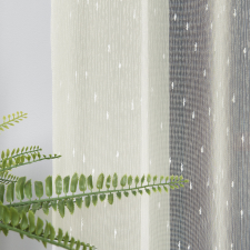  Kész függöny Lux krém Hópehely minta 200x160cm lakástextília