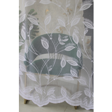 Kész függöny Scarlett fehér Nagy szírom virág minta 300x250cm lakástextília