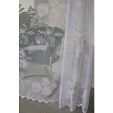  Kész függöny Scarlett fehér Pipacsos minta 300x250cm lakástextília