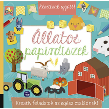 Készítsük együtt! - Állatos papírdíszek gyermek- és ifjúsági könyv