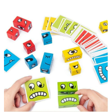 Készségfejlesztő emojis kirakó, logikai fejlesztőjáték gyerekeknek és felnőtteknek készségfejlesztő
